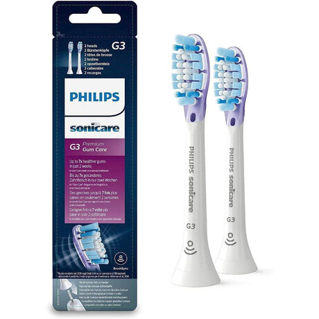 Philips Sonicare g3 Premium gum Care Ανταλλακτικές Κεφαλές για Ηλεκτρική Οδοντόβουρτσα 2τμχ (Hx9052/17) (Phihx9052-17)