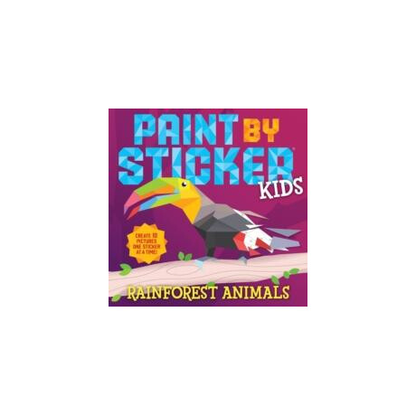 Paint by Sticker Kids: Rainforest Animals