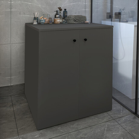 Έπιπλο Πλυντηρίου Gray Megapap Χρώμα Ανθρακί 70x66x90εκ.