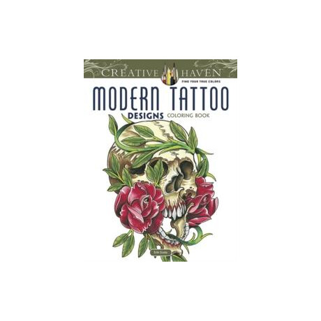 Creative Haven Modern Tattoo Designs Coloring Book