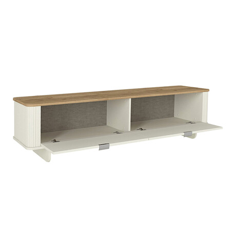 Έπιπλο Τηλεόρασης Bohema Megapap Χρώμα Ivory - Sepet oak 180x47x45,6εκ.