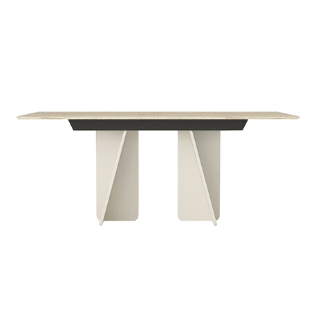 Τραπέζι Sevilla Megapap Χρώμα Sandstone - Travertine 180x90x75εκ.