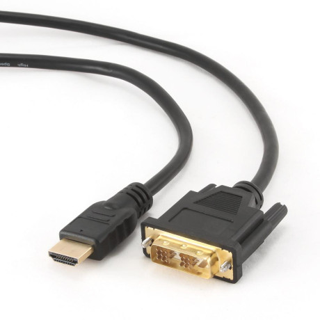Gembird Cable dvi-d Male - Hdmi Male 1.8m Μαύρο (cc-Hdmi-dvi-6) (Gemcc-Hdmi-dvi-6)