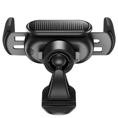 Baseus Βάση Κινητού για το Αυτοκίνητο με Ασύρματη Φόρτιση & Ηλιακό Φορτιστή Steel Cannon pro (Μαύρο)