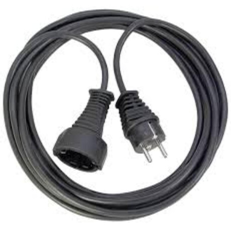 Brennenstuhl Quality Plastic Extension Cable 5m Black H05vv-f 3g1,5 (1165440) (Bnn1165440)