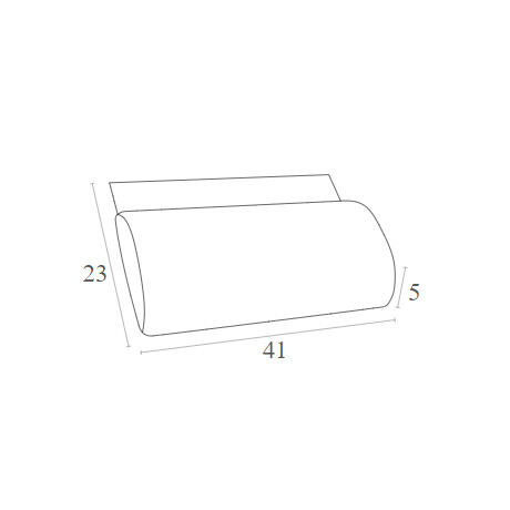 SLIM ΜΑΞΙΛΑΡΙ POLYESTER 5εκ.WHITE