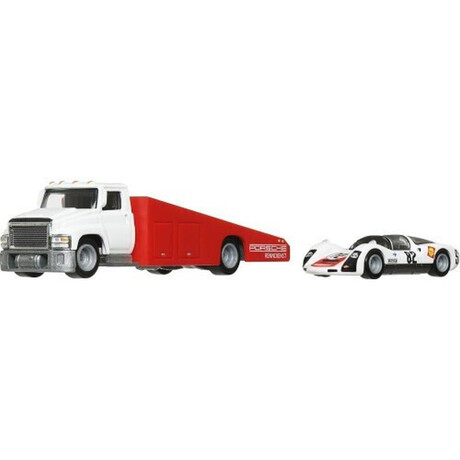 Mattel hot Wheels: Premium car Culture Team Transport - '66 Porsche 906 Carrera 6 Carry on (Hrv47)