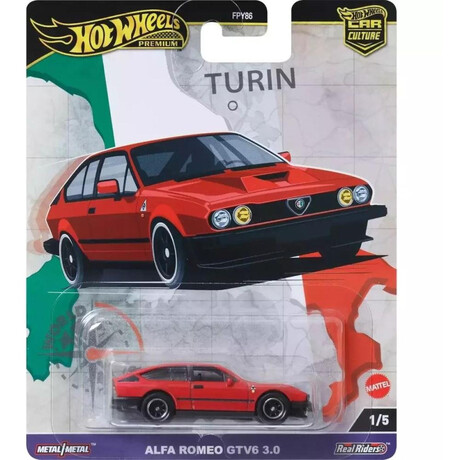 Mattel hot Wheels Premium: car Culture - Alfa Romeo gtv 6 3.0 Vehicle (Hrv80)