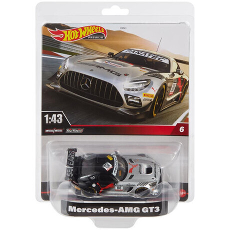 Mattel hot Wheels: Premium Real Readers - Mercedes-amg gt3 1:43 (Hmd44)