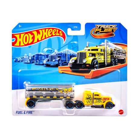 Mattel hot Wheels: Track Fleet - Fuel &Amp; Fire Truck (Hyt59)