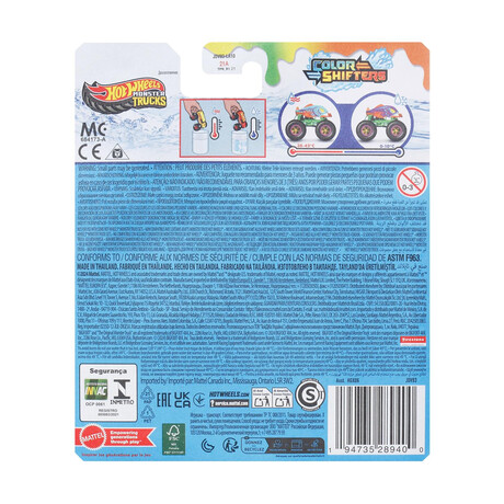 Mattel hot Wheels Monster Trucks: Color Shifters - Piran-Ahhhh Vehicle (Jdv93)