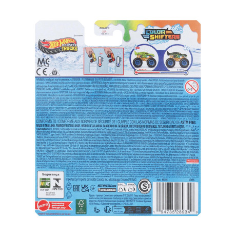 Mattel hot Wheels: Monster Trucks Color Shifters - Mega-Wrex (Jdv85)