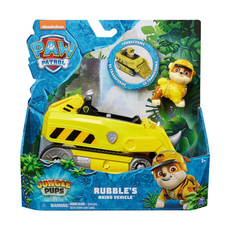 Spin Master paw Patrol: Jungle Pups - Rubble's Rhino Vehicle (20143427)