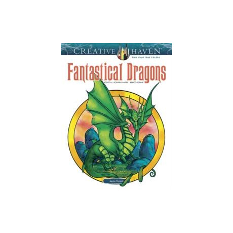 Creative Haven Fantastical Dragons Coloring Book