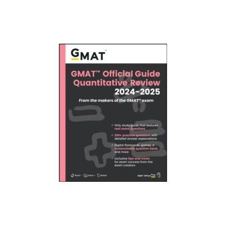 Gmat Official Guide Quantitative Review 2024-2025: Book + Online Question Bank