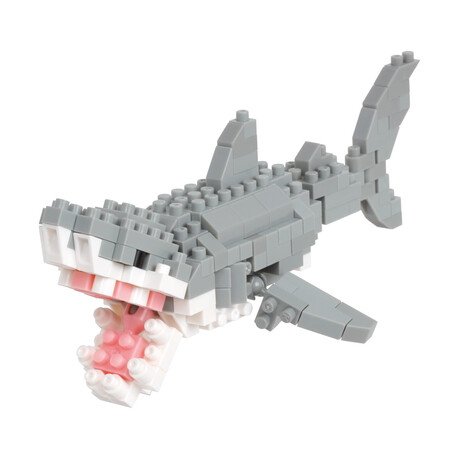 Bandai Nanoblock : Animal - White Shark Building Block Figure (Nbc332)