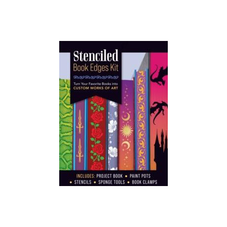 Stenciled Book Edges kit