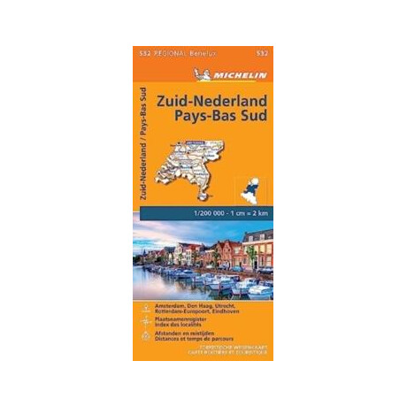Netherlands South - Michelin Regional map 532