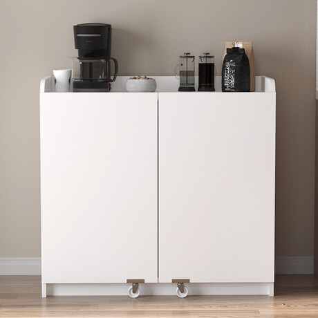 Ντουλάπι Κουζίνας - Μπάνιου Altay i Megapap Χρώμα Λευκό 97,8x44,1x91,5εκ.