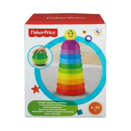 Fisher Price - Brilliant Basics Stack  Roll Cups (W4472)