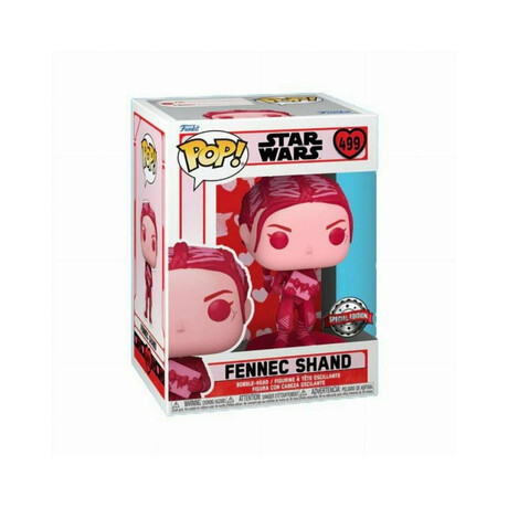 Funko Pop! Star Wars: Valentines s2 - Fennec Shand (Special Edition) #499 Bobble-Head Vinyl Figure