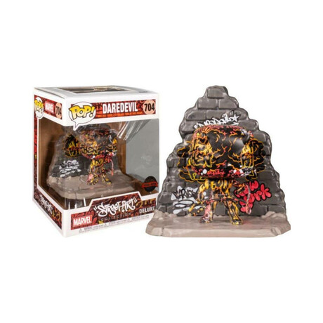 Funko Pop! Deluxe: Marvel - Daredevil (Street art Collection) (Special Edition) #704 Bobble-Head Vinyl Figure