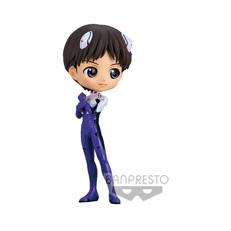 Banpresto q Posket: Evangelion new Theatrical Edition - Shinji Ikari (Plugsuit Style) (Ver.b) Figure (14cm) (18354)