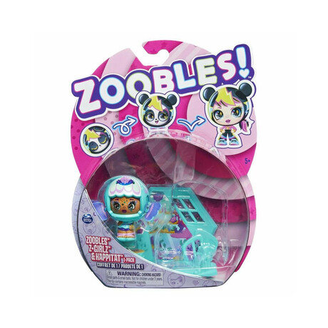 Spin Master Zoobles!: z-Girlz  Happitat - Green Fish Girl Figure (1-Pack) (20134942)