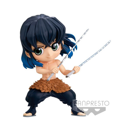 Banpresto q Posket: Demon Slayer Kimetsu no Yaiba - Inosuke Hashibira Ⅱ (Ver.a) Figure (13cm) (18455)