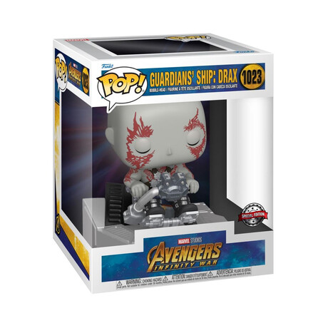 Funko Pop! Marvel Deluxe: Avengers Infinity war - Guardians Ship: Drax (Special Edition) #1023 Bobble-Head Vinyl Figure