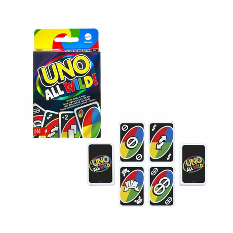 Mattel uno all Wild Card Game (Hhl33)