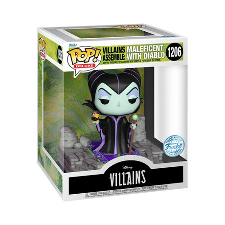 Funko Pop! Deluxe: Disney Villains - Assemble Maleficent With Diablo (Special Edition) #1206 Vinyl Figure