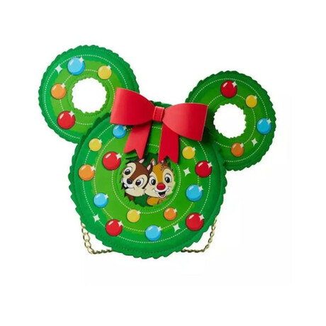 Loungefly: Disney - Chip and Dale Figural Wreath Cross Body bag (Wdtb2679)
