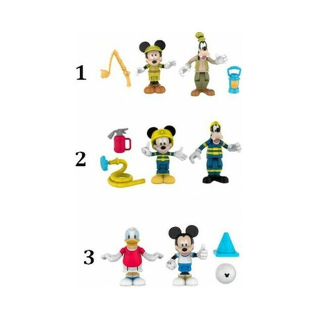Giochi Preziosi Disney Junior Mickey - Action Figures 2-Pack (7,5cm) (Random) (Mcc04520)