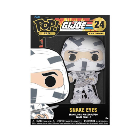 Funko Pop! Cartoons Pin: gi joe - Snake Eyes #24 Large Enamel pin (Gijpp0001)