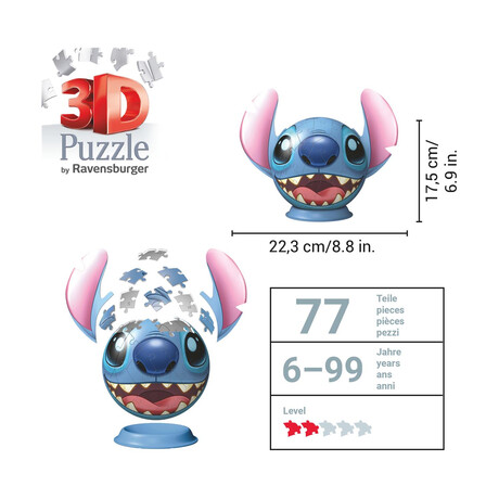 Ravensburger 3d Puzzle: Stitch (72pcs) (11574)