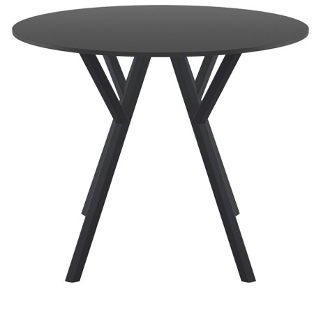 MAX ΤΡΑΠΕΖΙ Φ90Χ74εκ. BLACK LAMINATE 12mm