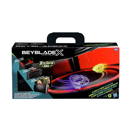 Hasbro bey Blade x:  x-Celerator Rail - Clash &Amp; Carry Beystadium (G0841)