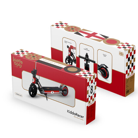 Kiddoboo E-Scooter KiddoRacer Red