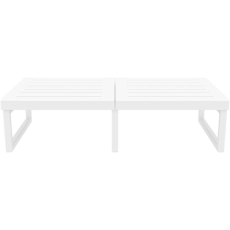 MYKONOS ΤΡΑΠΕΖΙ WHITE 130X65X33εκ. ΠΟΛ/ΝΙΟΥ