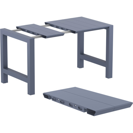 VEGAS BAR DARK GREY 100X100/140εκ. ΕΠΕΚΤ. ΠΟΛ/ΝΙΟΥ