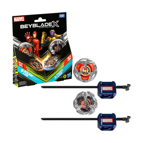 Hasbro Marvel: bey Blade x - Iron man 4-80b vs. Thanos 4-60p (G0287)