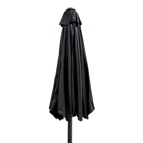 ΟΜΠΡΕΛΑ Φ.230 BLACK ΑΛΟΥΜ.8ΑΚΤ.16Χ26 ΙΣΤΟΣ 1Φ.48Χ2mm