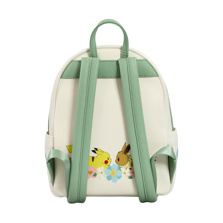 Loungefly Pokemon: Pikachu &Amp; Eevee Floral Mini Backpack (Pmbk0284)
