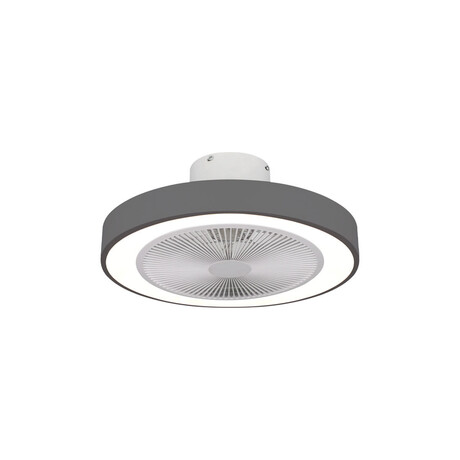 Estia Ανεμιστηρας Οροφης Halo Flow 50cm 15w με cct led Φωτισμο 45w & Τηλεχειριστηριο Γκρι