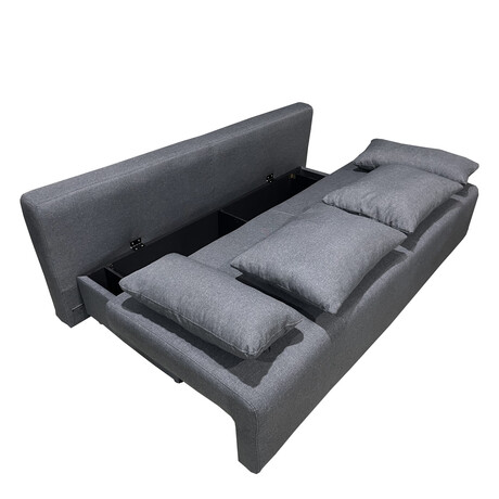 Καναπές Κρεβάτι Τριθέσιος ArteLibre URBAN LOUNGE 3S Σκούρο Γκρι Ύφασμα 194x93x72cm
