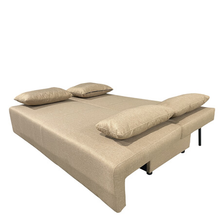 Καναπές Κρεβάτι Τριθέσιος ArteLibre URBAN LOUNGE 3S Ανοιχτό Καφέ Ύφασμα 194x93x72cm