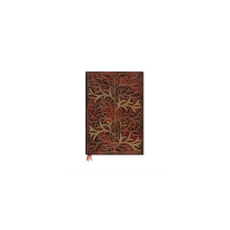 Wildwood (Tree of Life) Grande 12-Month Vertical Hardback Dayplanner 2025 (Elastic Band Closure)