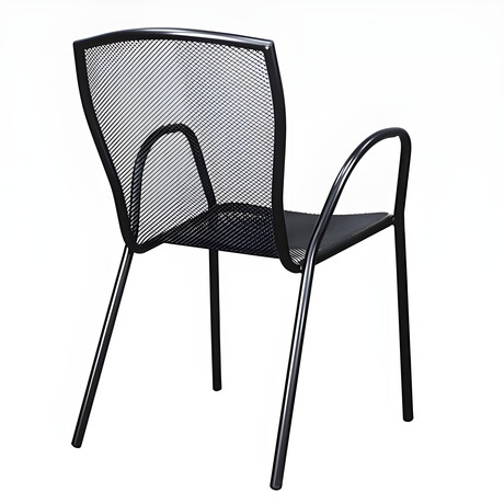 Πολυθρόνα Κήπου ArteLibre ANUKE Μαύρο Μέταλλο 54x62x89cm