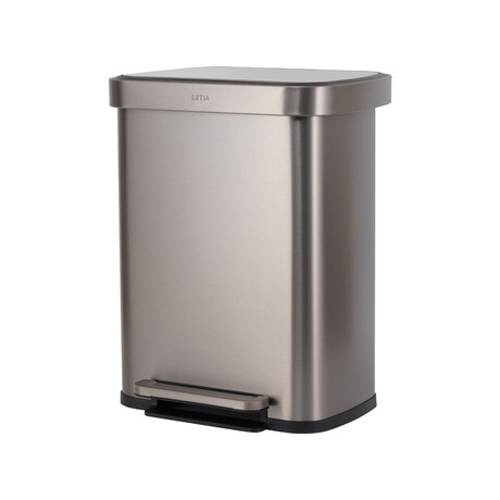 Estia Καδος Απορριματων Flatop Soft Close 50lt ματ Ινοξ